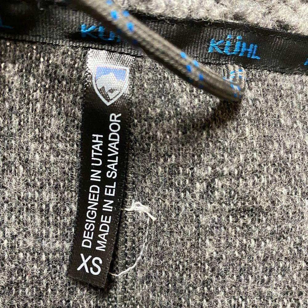 Kühl NWT Women’s Gray Kozet Wool Blend Full Zip Vest Sz XS - Picture 9 of 12